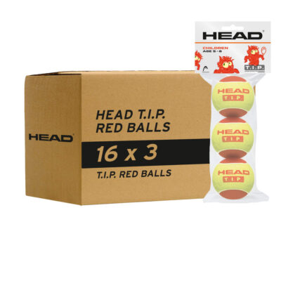 HEAD T.I.P RED BALLS, CARTON